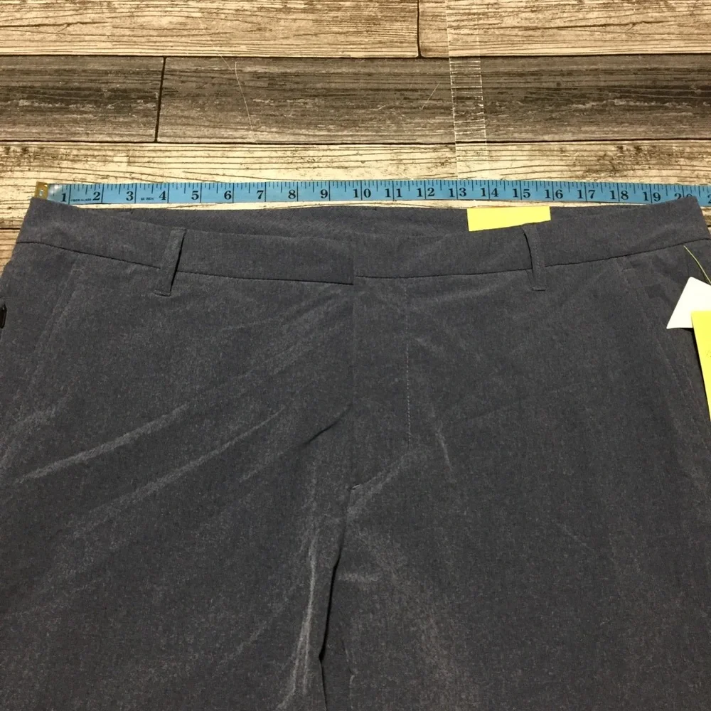 All In Motion Heather Golf Shorts Men's 40 Blue Stretch Performance (Inseam 8)